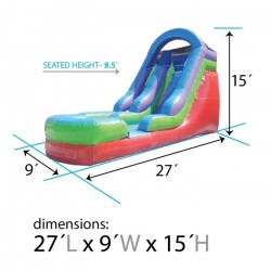 15' High Celebration Water Slide