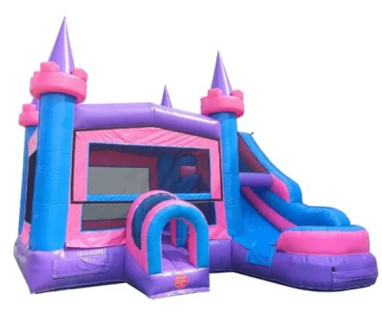 Pink Passion Combo Bouncehouse and Slide